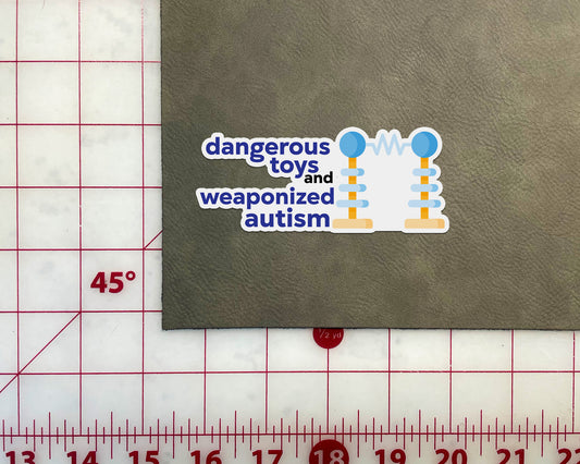 Dangerous toys & weaponized autism, with Tesla coil sticker