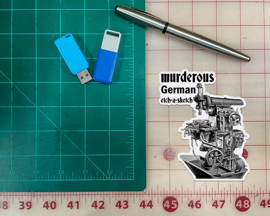 German Etschasketch Sticker