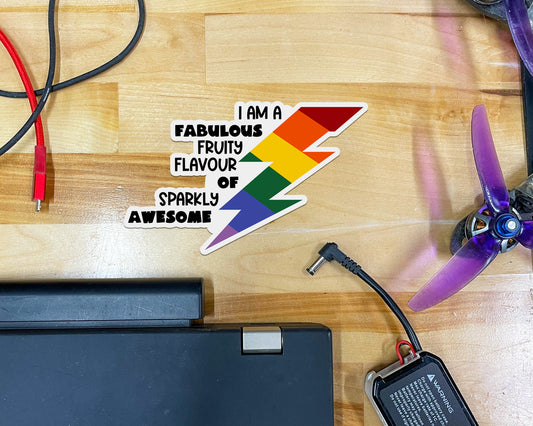 Sparkly Awesome Sticker