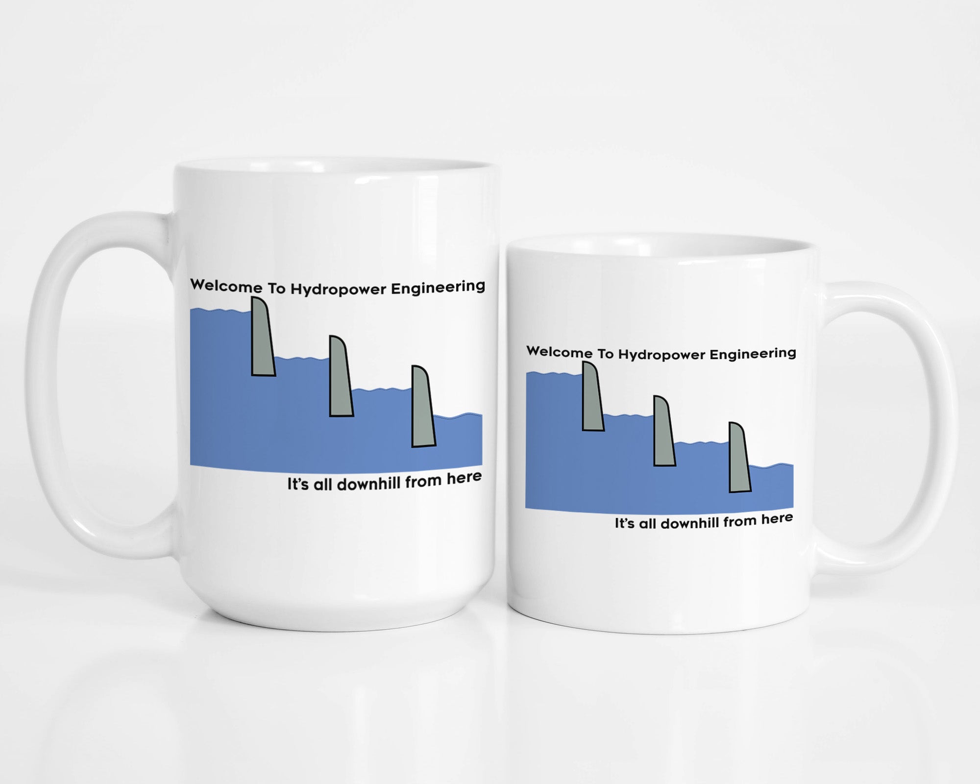 It's All Downhill from Here Coffee Mug