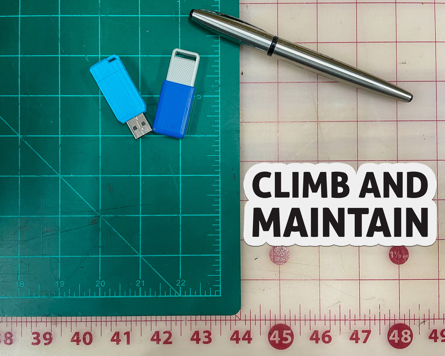 Climb and Maintain Sticker