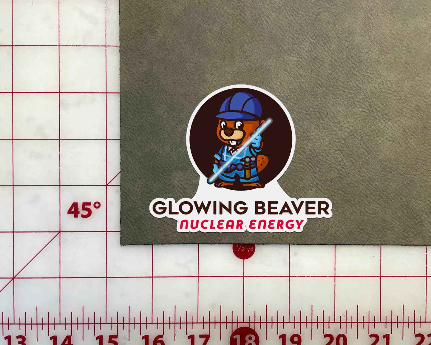 Glowing Beaver Sticker