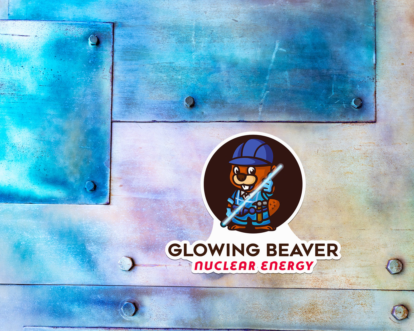 Glowing Beaver Magnet
