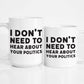 If you have to eat shit, don't nibble coffee mug