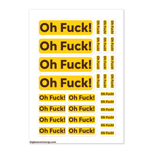 Oh Fuck! Sticker Sheet