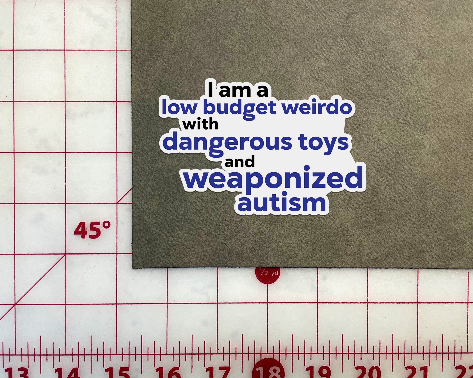 I am a low budget weirdo sticker