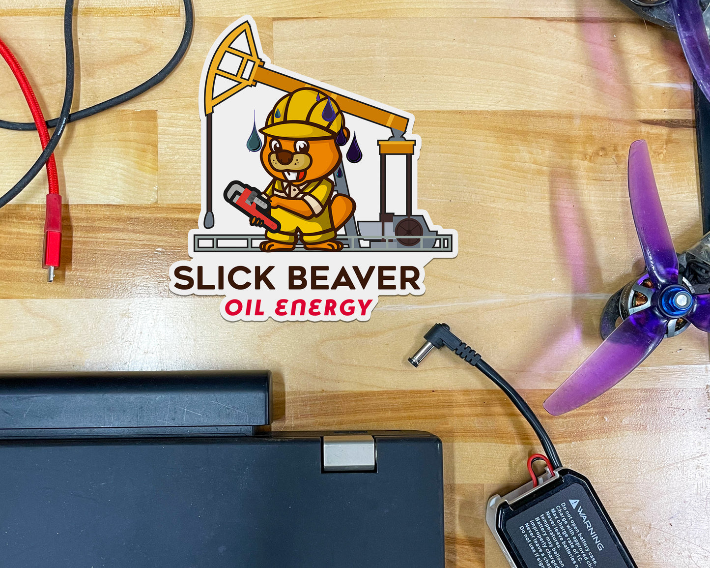 Slick Beaver Sticker
