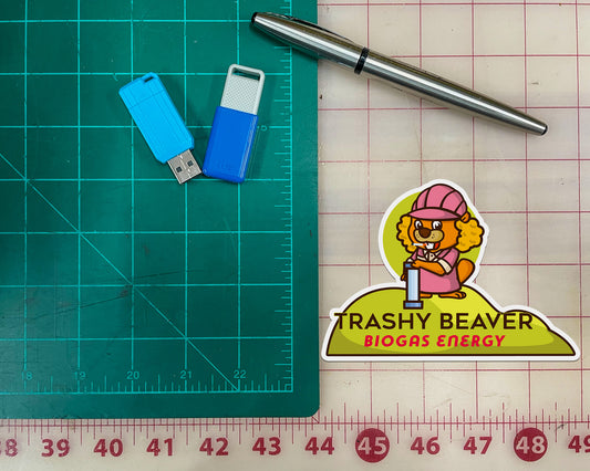 Trashy Beaver Sticker
