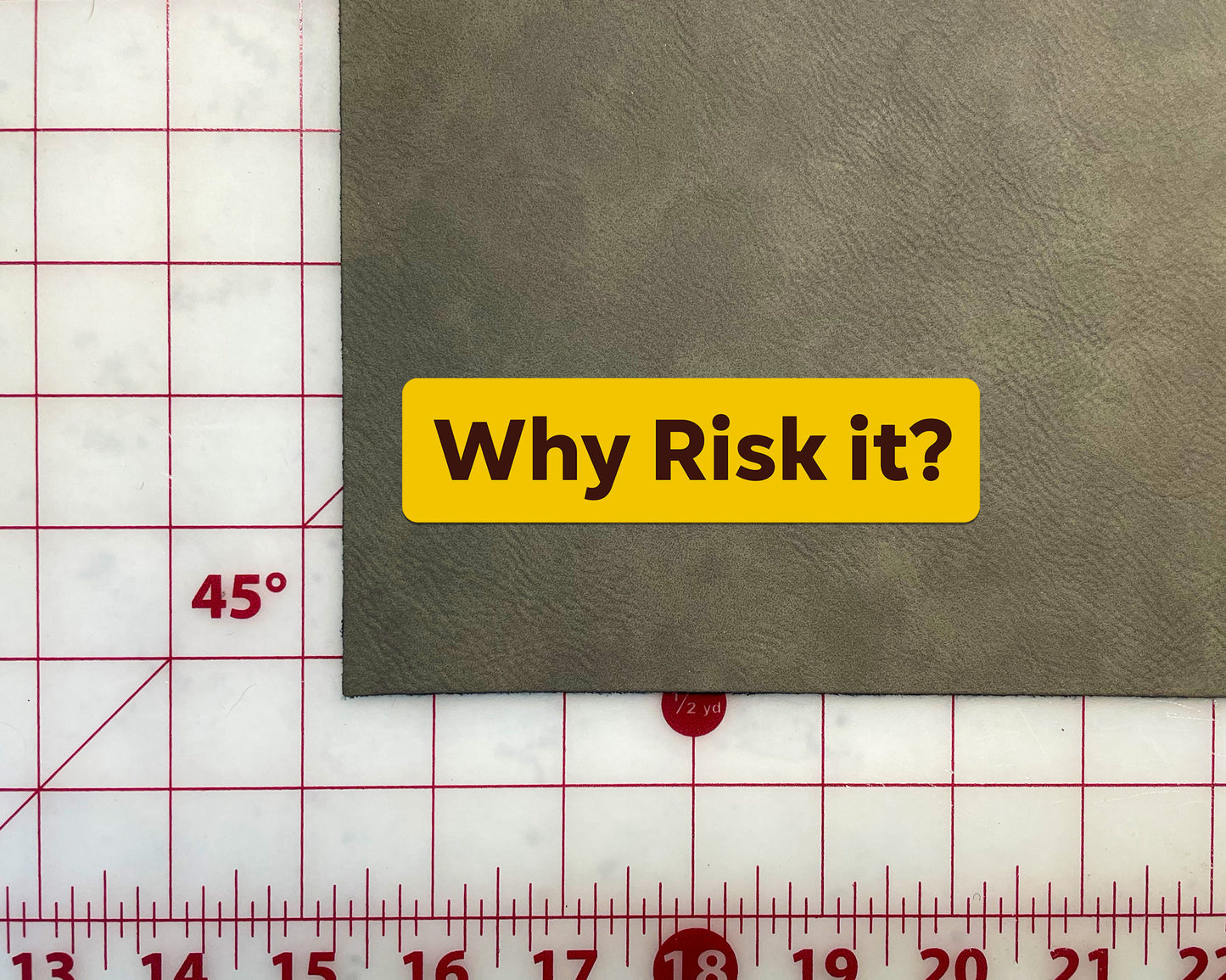 Why risk it? Sticker